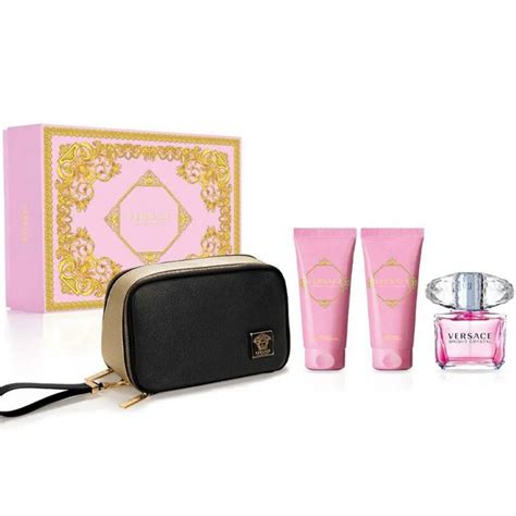 pink versace perfume set|Versace bright crystal set.